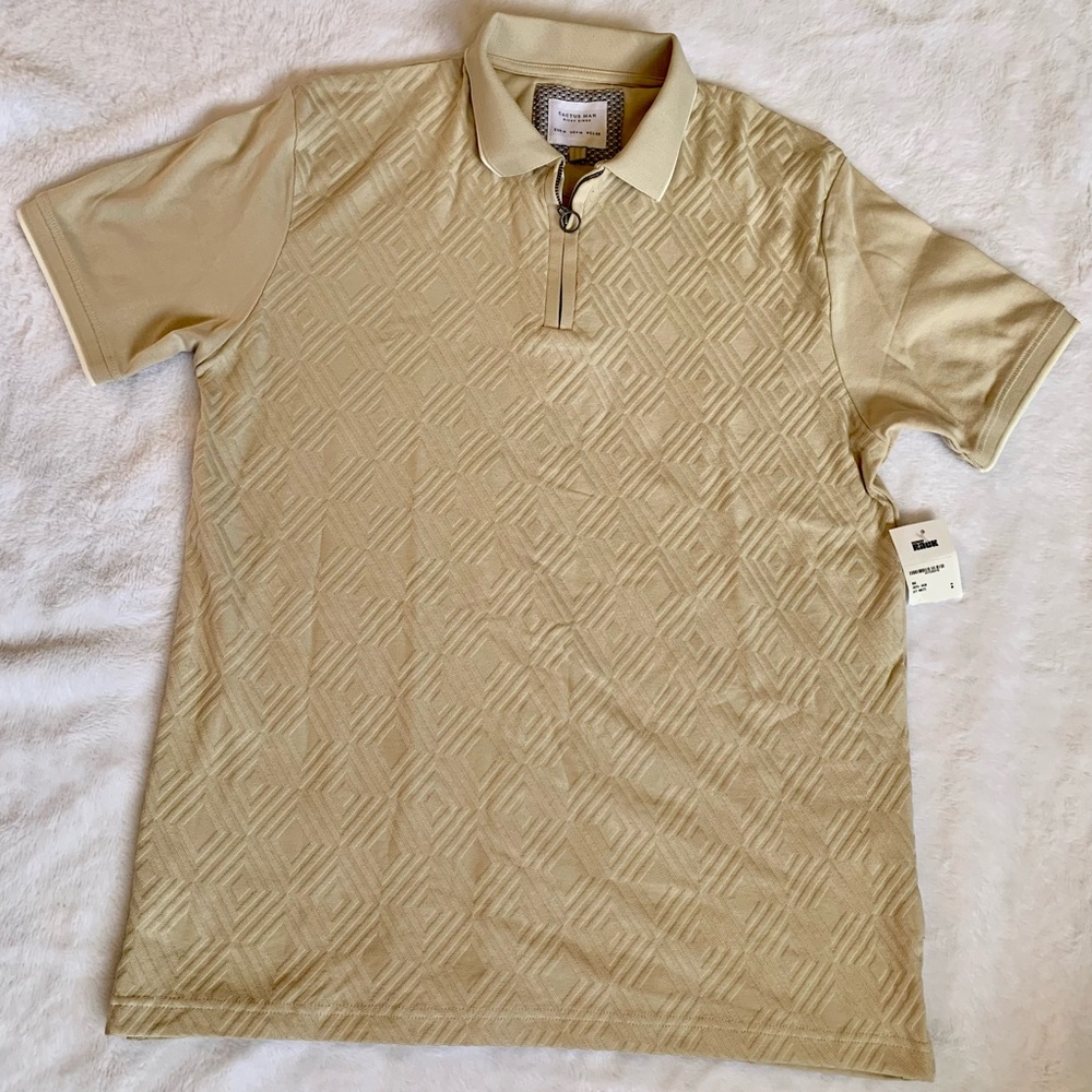 NWT Cactus Man Textured Polo